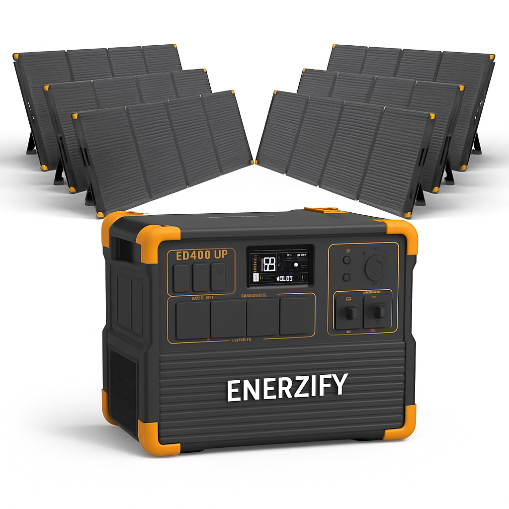 ENERZIFY E3600LFP Expandable Portable Power Station 3600W 3072Wh
