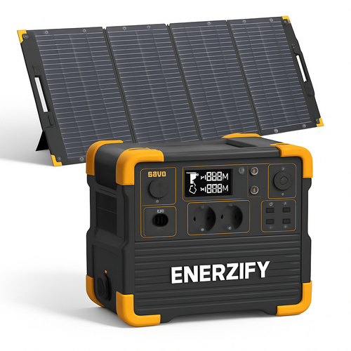 ENERZIFY E2400LFP Expandable Portable Power Station 2400W 2048Wh