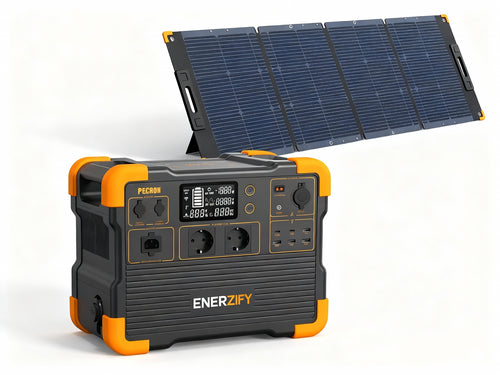 ENERZIFY E1500LFP Station d'Alimentation Portable Extensible 2200W 1536Wh