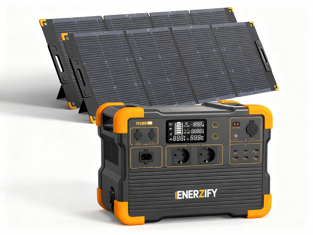 ENERZIFY E1500LFP Station d'Alimentation Portable Extensible 2200W 1536Wh