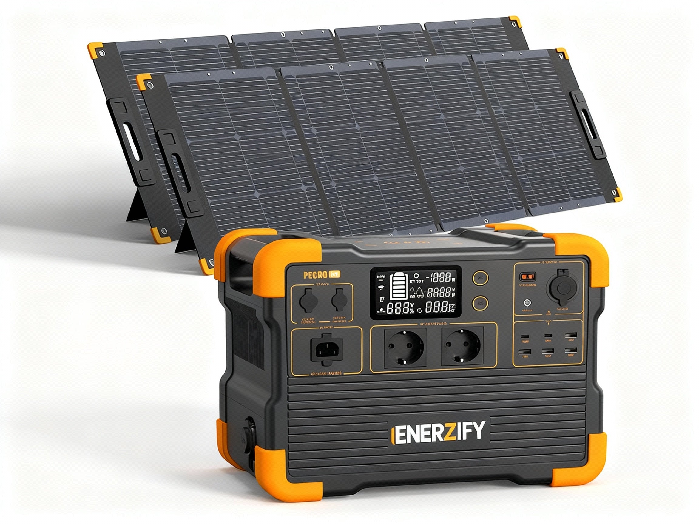 ENERZIFY E1500LFP Station d'Alimentation Portable Extensible 2200W 1536Wh